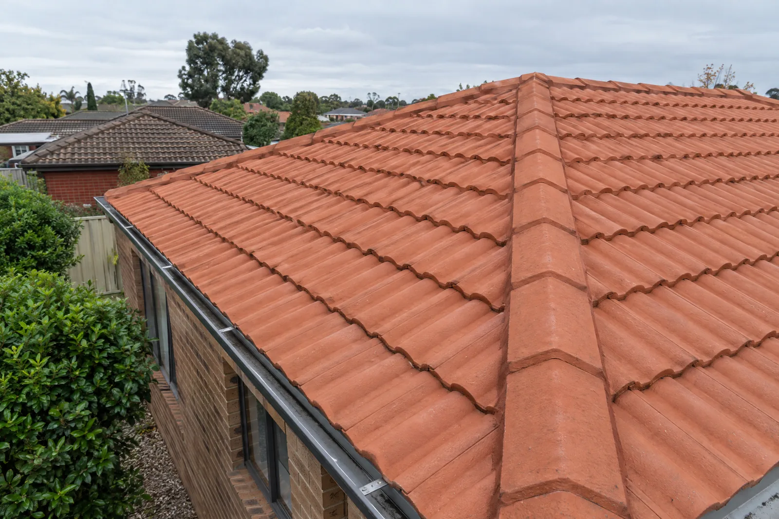 Illustrative clean Australian roof after professional roof and gutter cleaning in Melbourne